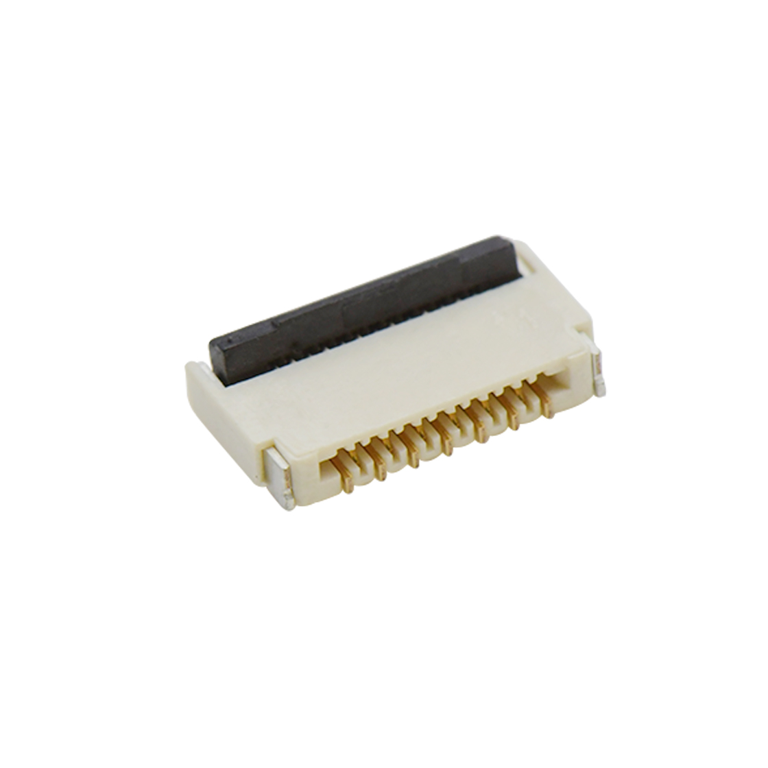 F0301 FPC FFC连接器Pitch 0.30mm H0.9mm双排卧贴后掀盖双面接 FPC 13Pin本色 镀全金G/F